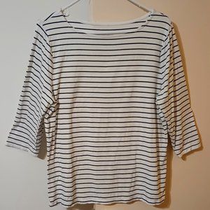 EUC ~ A New Day's (coastal inspired design) Slim Fit Boat Neck Top (Size: XXL)